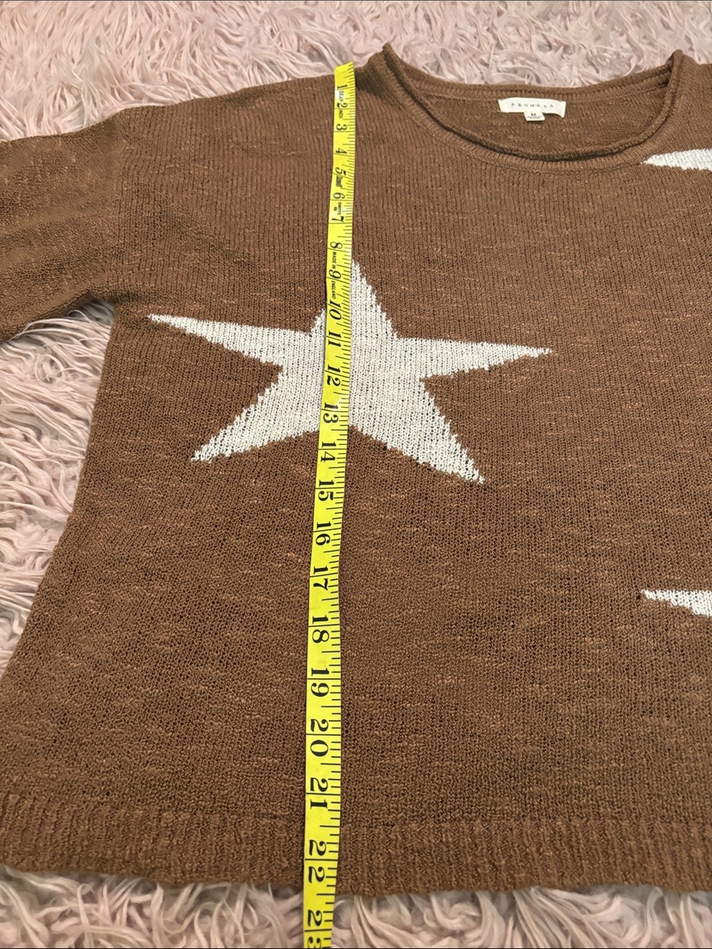 Promesa Stars Bell Sleeve Knit Beach Sweater - Picture 9 of 10